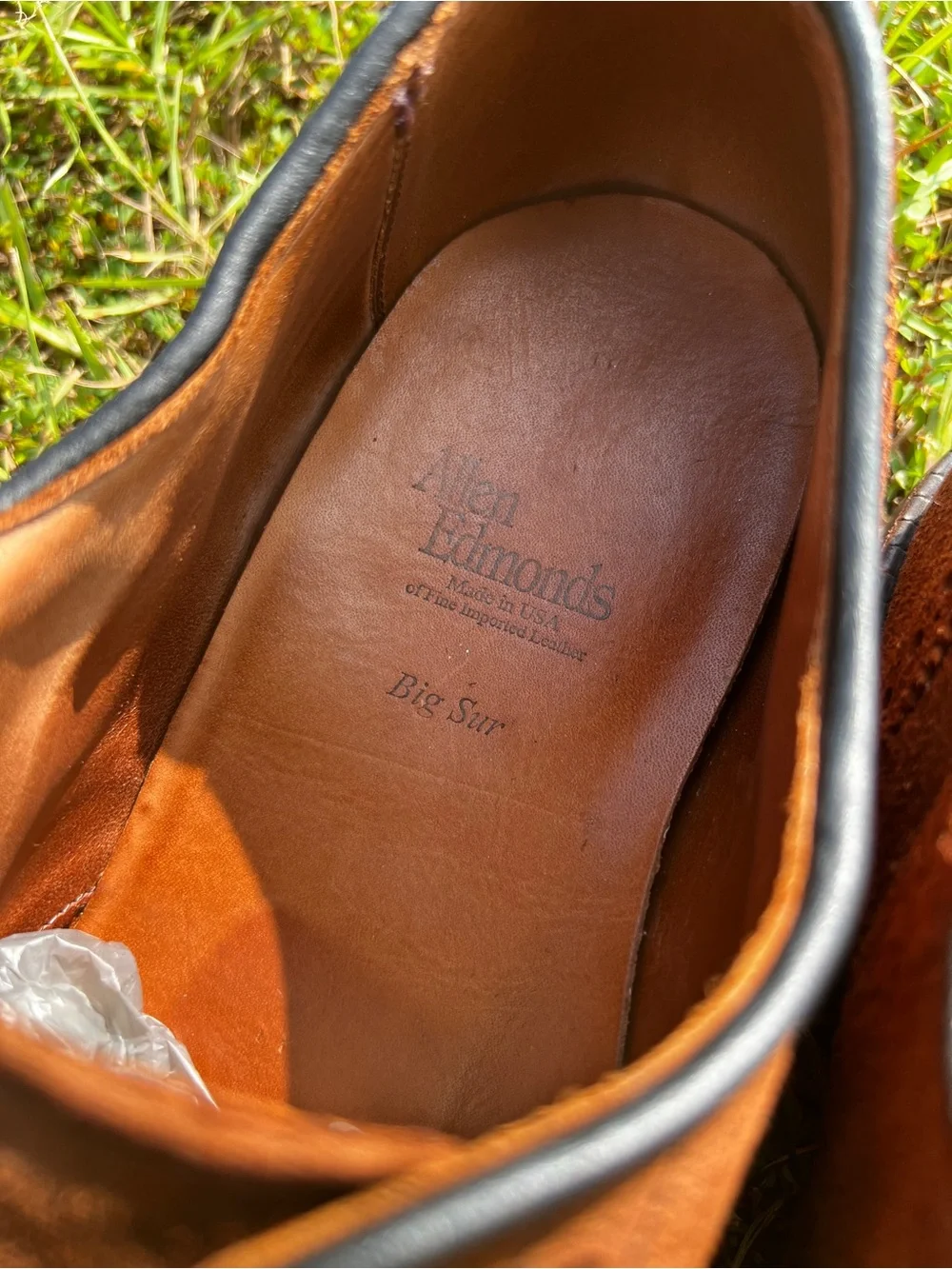 CLEAN Allen Edmonds size 13 Mens Big Sur Brown Suede shoes